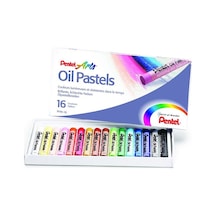 Pentel Yağlı Pastel 16 Renk Phn16 Çok Renkli
