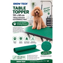 Showtech Köpek Tıraşı İçin Masa Kaydırmaz Mat - 110 X 60 Cm Yeşil