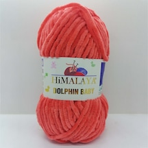 Himalaya Dolphin Baby Kadife Örgü Ipi 80312 - Mercan