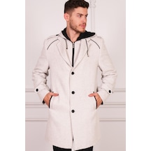 Plt8401 Dewberry Erkek Palto-Açık Desenli Bej-Açık Desenli Bej Açık Bej
