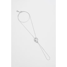 So Chic Aşk Yıldızı 18 Ayar Beyaz Altın Kaplama 26 Cm Gümüş Şahmeran Rodyum