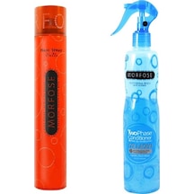 Morfose Ultra Strong Saç Spreyi 400 ML + Collagen Mavi Fön Suyu 400 ML