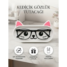 Sevimli Kedicik Tasarımlı Gözlük Tutucu Ve Çok Amaçlı Organizer