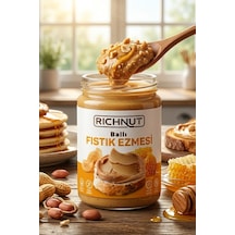 Ballı Fıstık Ezmesi 300 Gr Katkısız, Şekersiz, Doğal