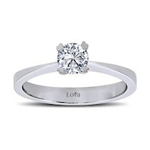 Lova G Renk 0,42 Karat Pırlanta Tektaş Yüzük - HRD Sertifikalı - 1030061