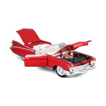 Maisto 1959 Cadillac Eldorado Biarritz Convertible, Kırmızı - Premiere 36813-1/18 Scale Diecast Car