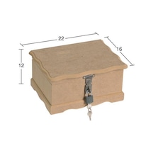 Kilitli Ahşap Kumbara Kutu Ku290