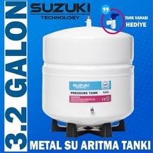 Suzukı Technology, 12 Litre 3.2 Galon Metal Su Arıtma Tankı
