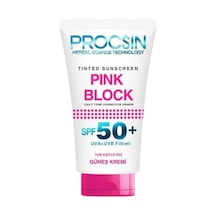 Pink Block Aydınlatıcı Spf 50 Güneş Kremi Leke Karşıtı Cilt Tonu Eşitleyici Yoğun Nemlendirici Cildi Besleyici