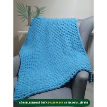 Palm Puffy Mavi Bebek Battaniyesi Mavi