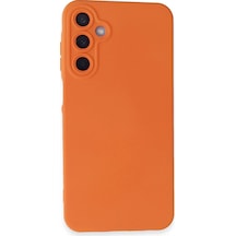 Gld-spt- Newface Samsung Uyumlu Galaxy A15 4g Kılıf Nano İçi Kadife Silikon - Turuncu