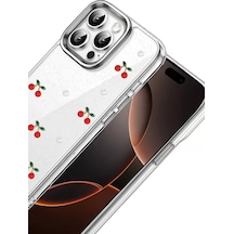 Newface Apple İphone 15 Pro Max Fiyonk Desenli Kapak - Desen 9 Şeffaf