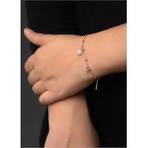 Papatya Silver 925 Ayar Gümüş Taşlı Güneş Bileklik
