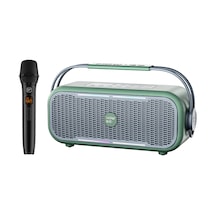 Nowgo C1 100w Taşınabilir Rgb Bluetooth Hoparlör Mikrofonlu Karaoke Parti Speaker Yeşil