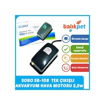 Sobo Sb-108 Akvaryum Hava Motoru 2.5w 3 Litre Minimum