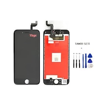 Tkgz Apple Uyumlu iPhone 6s Lcd Ekran Dokunmatik -a- Kalite Lw Marka Siyah + Tamir Seti