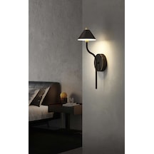 Simaavize Modern Black Led Aplik -gün Işığı Siyah