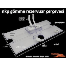 Nkp Gömme Rezervuar Buton Çerçevesi Şeffaf İç Takım Çerçeve