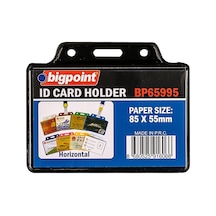Bigpoint Kart Poşeti Yatay Siyah 85x55mm X 10 Adet