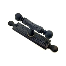 Mepa Antika Tarz Dekoratif Pirinç Misket Pencere Kolu - 165x32 Mm, Oksit Najmaddin Standart