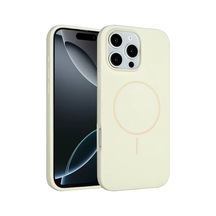 İphone 16 Pro Max Kılıf Jully Magsafe Kapak - Bej