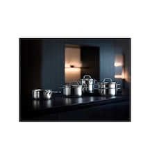 Mini Sos Tenceresi, 16 Cm, 1,2 L, Metal Kapaklı, İndüksiyon Uyumlu, Cromargan Yüksek Kaliteli Paslanmaz Çelik, Üst Üste Saklanabilir Belirtilmemiş