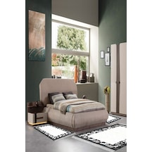 Eko Trend Djt Yıkanabilir Kaymaz Taban 3 Lü Yatak Odası Takımı 1495 Modern Siyah