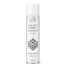Dr. Gusto Kadife Velvet Sprey Gıda Boyası Beyaz 250 Ml