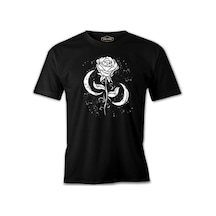 Moons Around A Rose Siyah Erkek Tshirt 001