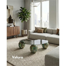 Modern Orta Sehpa & Top Sehpa Cam Sehpa & Küre Orta Sehpa - Jungle - Fasulye - Füme Cam Çok Renkli Modern Orta Sehpa & Top Sehpa Cam Sehpa & Küre Orta Sehpa - Jungle - Fasulye - Füme Cam Çok Renkli