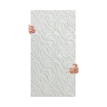 Kendinden Yapışkanlı Duvar Kağıdı, 52x98 Cm Boyutunda Açık Gri