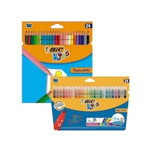 Bic Kids Tropicolors Kuru Boya Kalemi 24'Lü + Kid Couleur Keçeli