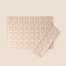 Soft Marfil 2'li Yastık Kılıfı - Ekru / Kahverengi - 50x70 Cm Çok Renkli