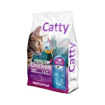Catty Colourmix Tavuklu Renkli Taneli Yetişkin Kedi Maması 1.5 Kg