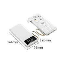 Powerbank Şarj Cihazı 4 Çıkışlı 20.000 Mah Powerbank Taşınabilir Çoklu Giriş Açık