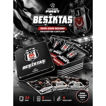 Mythos First Beşiktaş 2025-2026 Sezonu Koleksiyon Kartları Metal Kutu 34 Kart Resmi Lisanslı