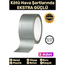 Özel Üretim Çok Amaçlı Su Geçirmez Sızdırmaz Güçlü Dayanıklı Izolasyon Gri Tamir Bandı 48 Mm 3x10 Mt