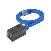 IRENIS CAT6 Kablo Uzatma Seti, Kablo ve Ekleyici 5 mt Mavi