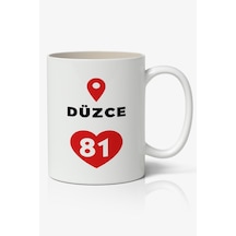 Düzce Baskılı Kupa Bardak Baskılı Kahve Kupa Bardak Beyaz