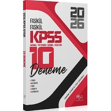 Cba Yayınları 2026 Kpss Genel Yetenek Genel Kültür 10 Deneme Fasikül Çözümlü Cba Yayınları