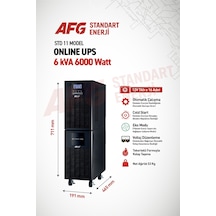 Standart Enerji Afg 6 Kva Online Ups - 5400w Kesintisiz Güç Kaynağı