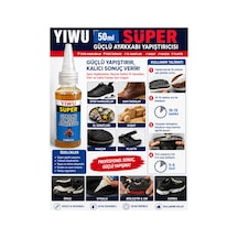 Yıwu 50ml Süper Güçlü Ayakkabı Yapıştırıcısı - Deri Ayakkabılar, Reçine Katkılı El Sanatları, Deri