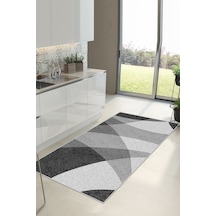 West Home Dijital Baskı Yıkanabilir Kaymaz Taban Salon Halısı Mutfak Halısı Ve Yolluk Wh 460 Black