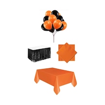 Halloween Turuncu Siyah Parti Konsepti Seti