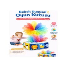 Bebekler İçin Eğitici Duyusal Oyun Kutusu Oyuncağı Renkli Tül Oyunu Peçetelik Eğitici Oyuncak