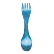 Skycıty Titanyum Spork Ultra Hafif Kaşık Çatal Taşınabilir Yemek Takımı 2'si 1 Arada Kamp Gereçleri Sırt Çantasıyla Gezinti Yürüyüş Açık Hava B Çok Renkli