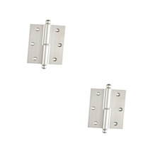 Okka Menteşe 4 Cm Nikel Sol Açılım, Dayanıklı Kapı Menteşesi 2 Adetli Set