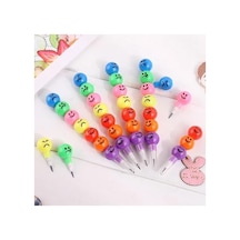 Emoji Yumurtlayan Kurşun Kalem 4lü 124-Pembe