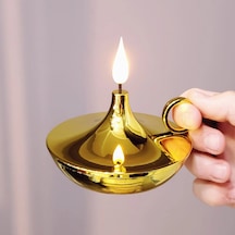 Dekoratif Gold Pilli Mum Lamba Renkli