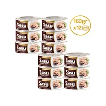 Sasu Barbekü Soslu Ton Balığı  Bütün Dilim 12 x 160 G